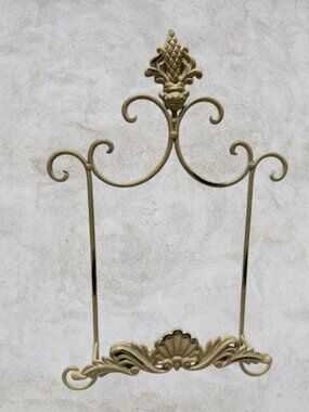 WALL EASEL -- Hanging Easel for Photo Frames, Shabby Chic, Distressed Cream